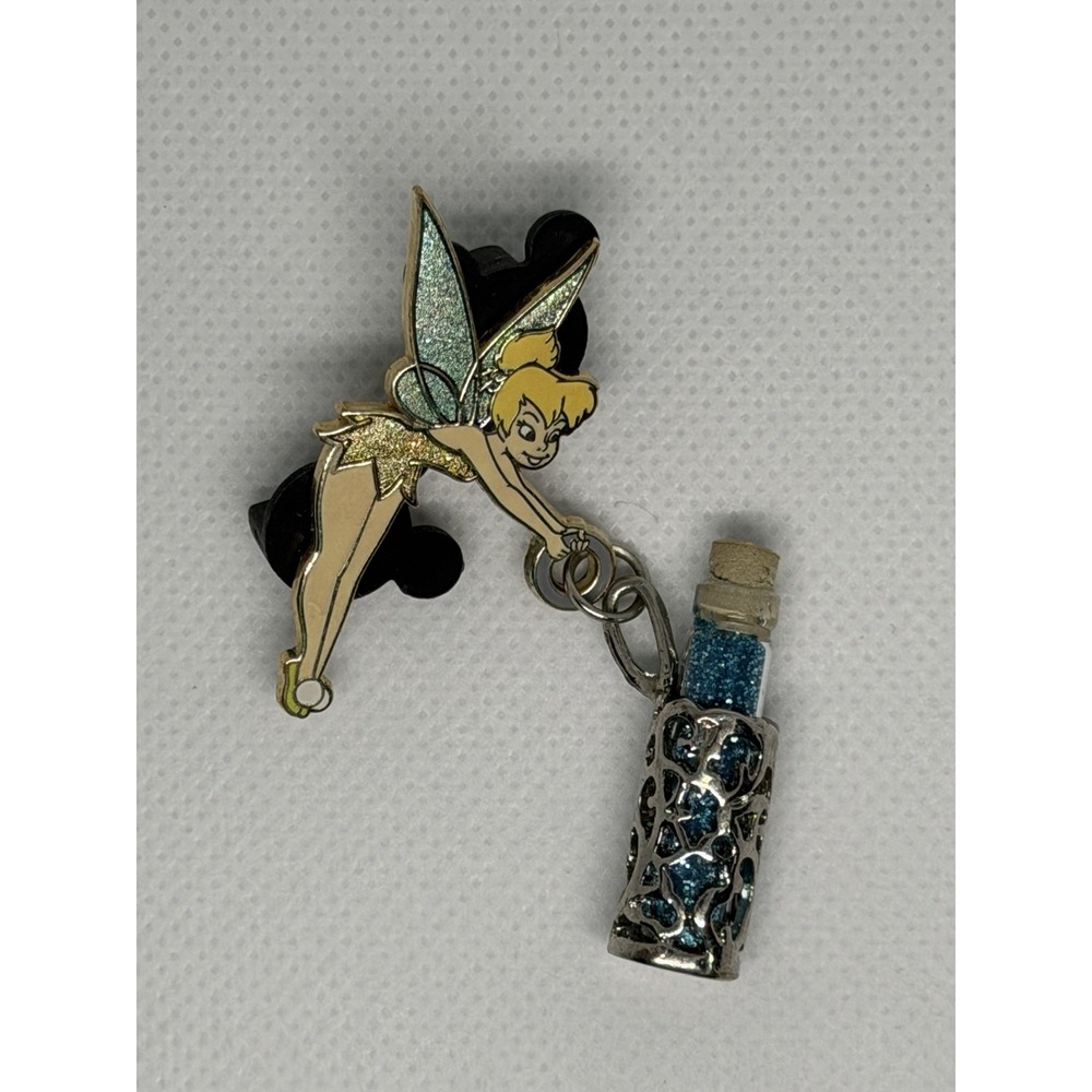 Official Disney Parks : Tinker Bell Pixie Dust Vial Dangle Pin
